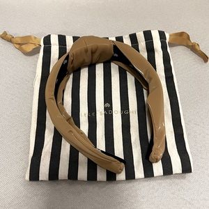 Lele Sadoughi Gingerbread Patent Knotted Headband